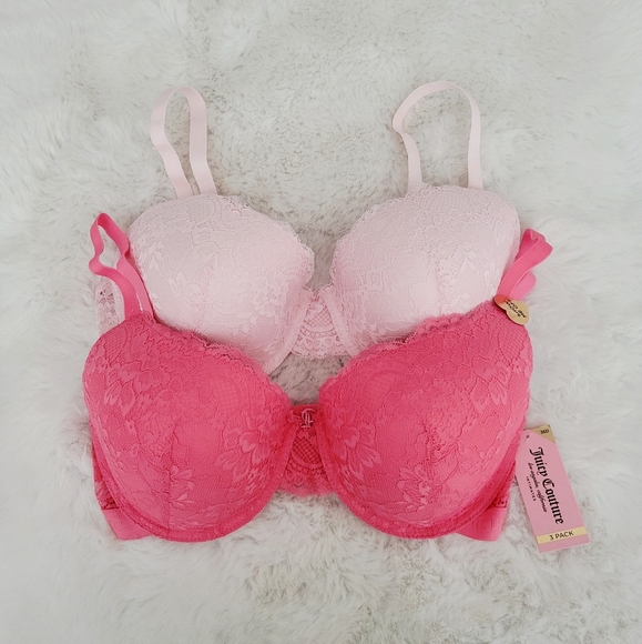 💐JUICY COUTURE 2-PACK BRA SIZE 36D - Picture 1 of 6